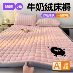 Jingqi Class a Milk Velvet Mattress 2025 New Model for Home Bedroom, Fleece Soft Pad, Winter Thickened Warm Mattress Pad a