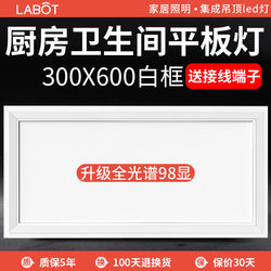 Toilet Ceiling Light 300X600 Embedded Led Kitchen Bathroom Panel Light 30X60 Flat Panel Light