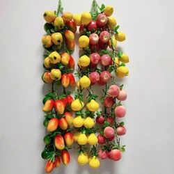 Simulated Fruit and Vegetable Hanging String Decorations, Fake Apples, Peaches, Agricultural Products, Farmyard, Fruit Shop, Kindergarten Decorations, Hanging Ornaments