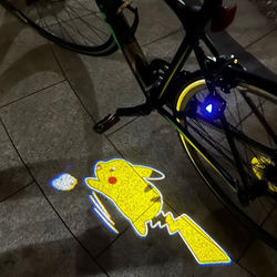 Mountain Bike, Road Bike, Ambient Light, Night Riding Light, Bicycle, Electric Bike, Bicycle Projector Light, Cartoon Warning Light