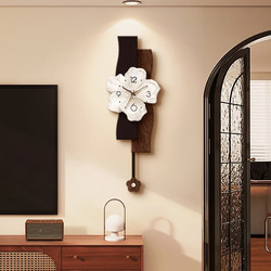 Vintage-Style Clock Wall Clock for Living Room 2025 New Model Clock Wall-Mounted Light Luxury High-End Creative Home Dining Room Wall Clock