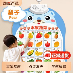 
Baby early education wall chart point reading audio book for young children pinyin enlightenment learning machine audio book to recognize knowledge words