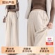 Wide-legged glutinous rice pants for pregnant women in spring, autumn and winter, pig nose button leggings, plus velvet thickened trousers, autumn clothes, autumn styles, pregnancy