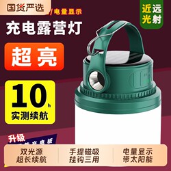 Camping Light with Ultra-Long Battery Life and Super Bright Illumination for Camping Tents, Solar-Powered Outdoor Charging Lighting, Night Market Light, and Stall Light