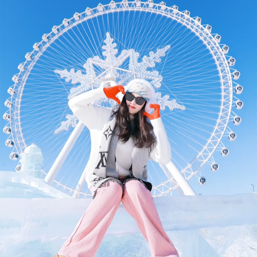 8人拼小团 东北雾凇驯鹿园长白山延吉图们哈尔滨冰雪大世界5天4晚