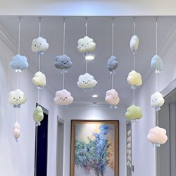 Cloud Door Curtain Cute Hanging Decoration Children's White Cloud Hanging Decoration Room Decoration Hanging Curtain Creative Decoration Bedroom Door