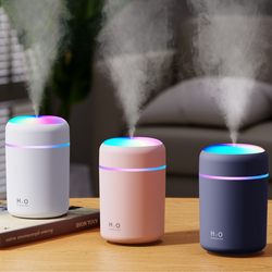 Mini Humidifier USB Large Fog Volume Autumn and Winter Home Desktop Bedroom Office Silent Color Light Portable Humidifier