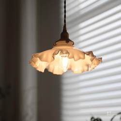 French Medieval Brass Glass Chandelier Japanese Retro Restaurant Cafe Bar Entrance Aisle Internet Celebrity Ceiling Lamp