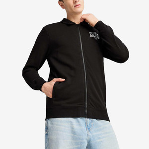 
Puma/Puma official authentic sports men's simple lapel casual knitted jacket coat 687602-01