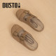 Dadong belt buckle Birken shoes for women 2025 new summer bag-toe half slippers one-foot lazy shoes sandals for women