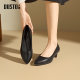Dadong black pointed toe high heels for women 2025 new summer commuter women's shoes professional interview work shoes
