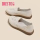 Dadong hollow single shoes for women 2025 new summer women's flat sole and no tired feet, soft sole comfortable mother shoes for middle-aged and elderly people