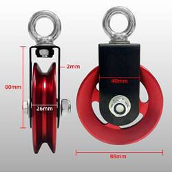 Fitness Equipment Bracket U-Shaped Pulley Silent Hanging Wheel DIY Large Bird-Eye Exercise Machine for Home Use Integrated Pull-Down Device