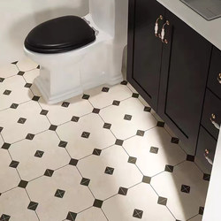 Retro Antique Pastoral Diamond-Shaped Small Tiles Hotel B&B Coffee Internet-Famous Store Chain Wall and Floor Tiles 300