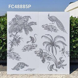 Foshan All-Ceramic Soft Light 400X800 French Cream Tiles Bathroom Wall Tiles Background Wall Tiles Kitchen Tiles