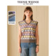 TeenieWeenie Bear Autumn Style Soft Glutinous Knitted Sweater Vest Sweater Outside Women's Dopamine