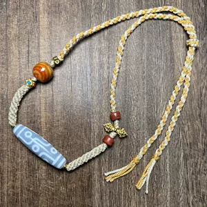 激安 高油風化雪域天地天珠