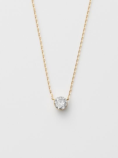 逆輸入 Agete 18K Gold Diamond Necklace - 1018411604708 アクセサリー