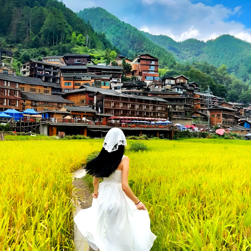 私家团贵州旅游纯玩半自由行5天4晚黄果树西江千户苗寨小七孔情侣