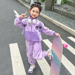 Girls' Suit 2026 New Spring and Autumn Jacket Kuromi Autumn Baseball Uniform Autumn Clothing for Girls and Children