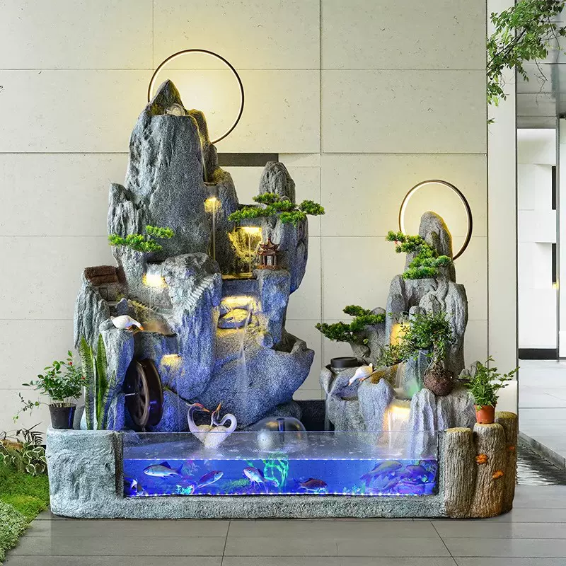 YS様　〜専用〜 モダン 120cm 中国風 流水 富を引き寄せる噴水 装飾 リビングルーム