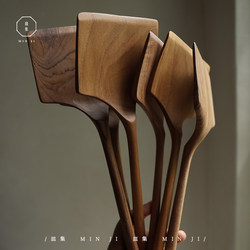 Wooden Plate Collection | Teak Spatula, Natural Wood Non-Stick Cooking Spatula, High Temperature Resistant, No Paint, No Wax, Long Handle Spatula