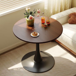 Round dining table, home living room, casual coffee table, negotiation table, small apartment, rental house balcony, tulip round table