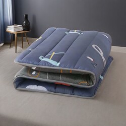 Thickened Single Mattress, Double Foldable Non-Slip Mattress, Soft Mattress for Student Dormitory, Suitable for All Seasons