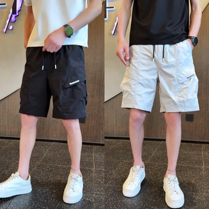 
Summer new trendy versatile sports straight shorts men's fashion handsome five-point pants large pocket work style shorts
