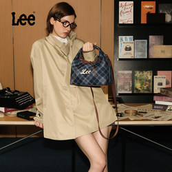 Lee Official New Plaid Crossbody Bag Retro Clutch Bag British Style Fashion Commuter Triangle Bag Autumn and Winter Women's Bag