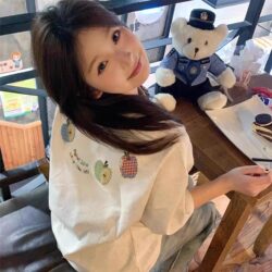 Summer Pure Cotton Short-Sleeved T-Shirt for Women 2025 New Popular Design Niche American High Street Loose Half-Sleeved Top