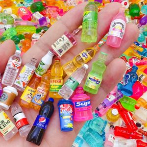 
Miniature food play blind bag mini supermarket beverage bottle food model toy simulate food play small ornaments 2025 birthday