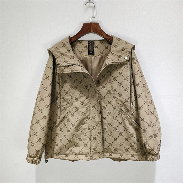 
Fashion mom spring and autumn Korean style coat windbreaker t women's 2024 new style foreign style age-reducing jacket large size loose upper