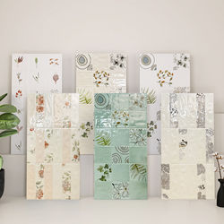 Animal and Plant Pattern Glossy Glazed Tiles 400X800 Bathroom Kitchen Background Wall Tiles Decorative Tiles Ceramic Tiles