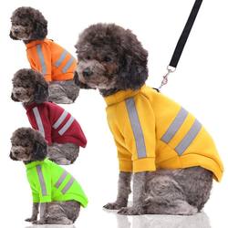 Clearance Sale: Dog and Cat Pet Clothing for Autumn and Winter, Fleece Warm Clothing for Small, Medium, and Large Dogs, with Leash Attachment