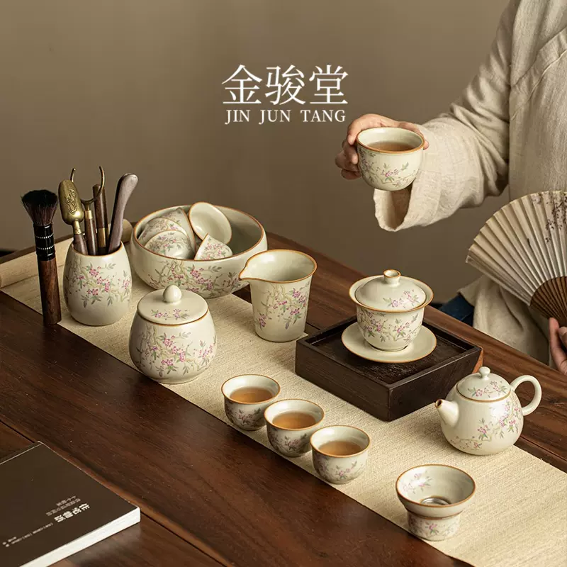 日本製格安値下げ中　中国清時代　手作り黄銅/真鍮茶托５客　煎茶道具　中国古玩 その他