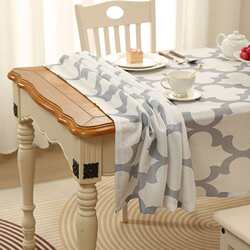 American simple style gourd flower thickened printed tablecloth polyester fiber coffee table kitchen table decoration tablecloth