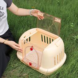 Pet Travel Carrier Large Dog Cage Car Portable Breathable Universal Dog Backpack Rabbit