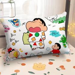 Crayon Shin-Chan Rectangular Pillow, Cute Girly Pillow, Room Bedroom Headboard Cushion with Insert, Super Soft