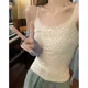 Sweet hot girl floral small suspender vest for women lace pure slim early spring short bm base sleeveless inner top
