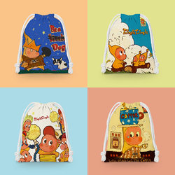 Star-Shaped Drawstring Bag Cartoon Small Pouch Student Miscellaneous Storage Bag Cosmetic Bag Toiletry Bag