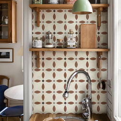 Imitation Tile Wall Stickers, French Retro Kitchen High-Temperature Resistant Tile Stickers, Waterproof and Oil-Proof, Bathroom Wall Cover-Up