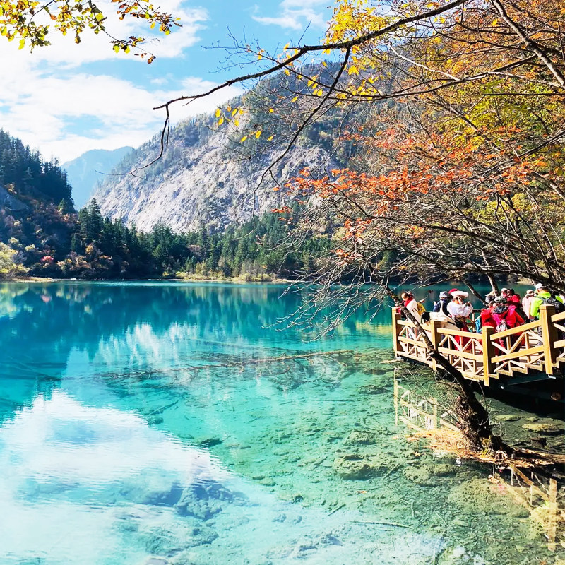 成都九寨沟黄龙高铁纯玩三日游四姑娘山川西跟团旅游3天2晚有小团
