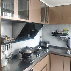 Shenzhen 304 stainless steel integrated kitchen stove stainless steel countertop cabinet custom made, 1,890 yuan meter