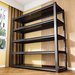 Kitchen Storage Rack, Floor-Standing Multi-Layer Storage Cabinet, Microwave Oven, Household Multi-Functional Cabinet with Door, Storage Cabinet, Pot Rack