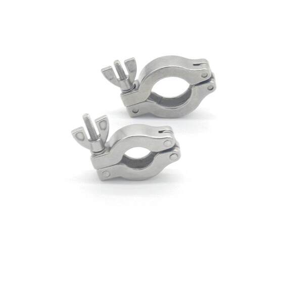 304 stainless steel vacuum clamp vacuum accessories clamp joint KF10-KF160 vacuum double pin clamp