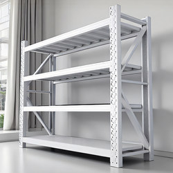 Warehouse Shelves, Multi-Layer Supermarket Snack Storage Racks, Express Delivery Household Storage Racks, Heavy-Duty Iron Racks