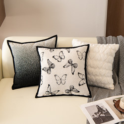 2025 New Modern Minimalist Style Throw Pillow, Vintage Brown Living Room Sofa Cushion Cover, Lumbar Pillow