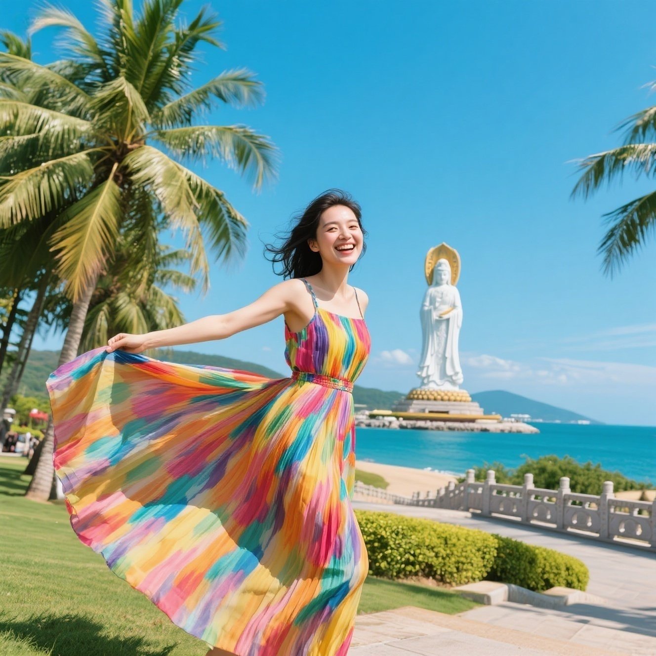 含机票三亚5天4晚自由行独立专车蜈支洲岛/南山寺/西岛住四钻酒店