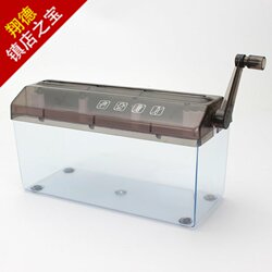 Small a4 mini manual shredder home hand shredder office shredder desktop strip shredder